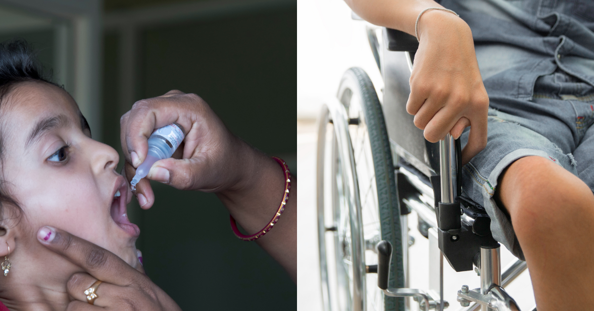 Oral polio vaccination and a child with polio